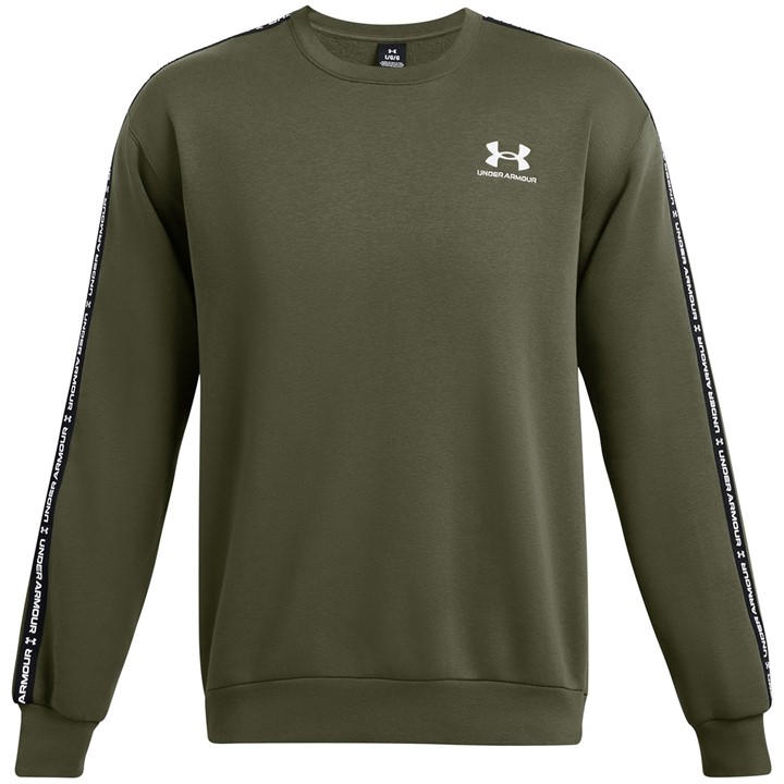 Under Armour Men's Green Icon Fleece Taping Sweatshirt