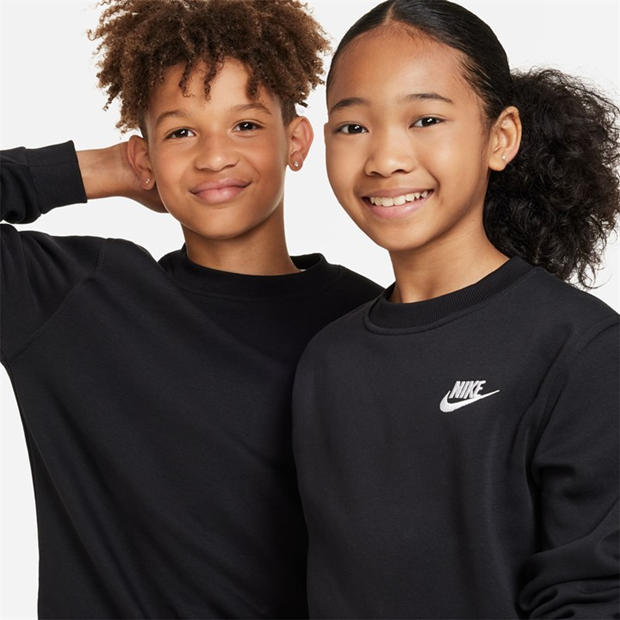 Negru - Nike - Sportswear Club Fleece Big Kids' Sweatshirt