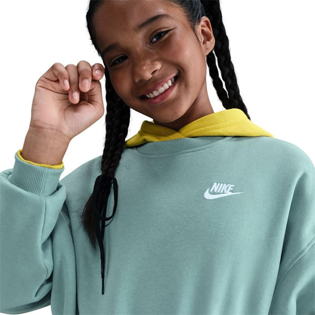 Cannon - Nike - Sportswear Club Fleece Big Kids' (Girls') Boxy Crewneck Sweatshirt