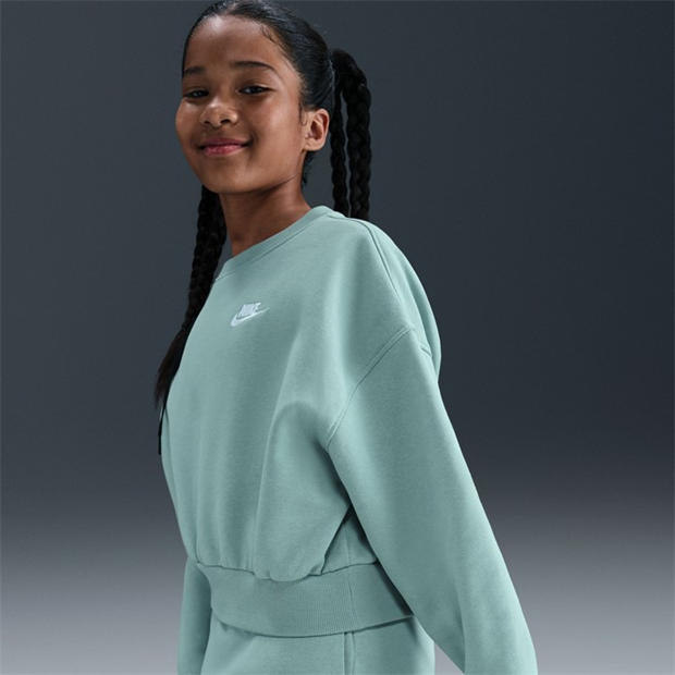 Cannon - Nike - Sportswear Club Fleece Big Kids' (Girls') Boxy Crewneck Sweatshirt
