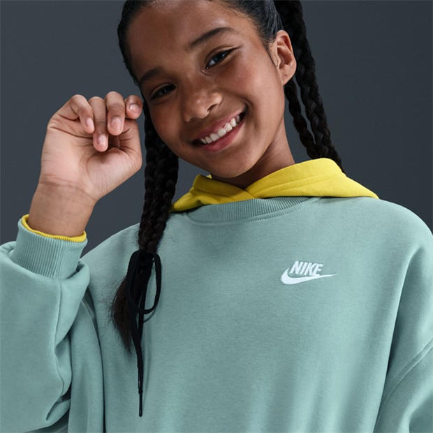 Cannon - Nike - Sportswear Club Fleece Big Kids' (Girls') Boxy Crewneck Sweatshirt