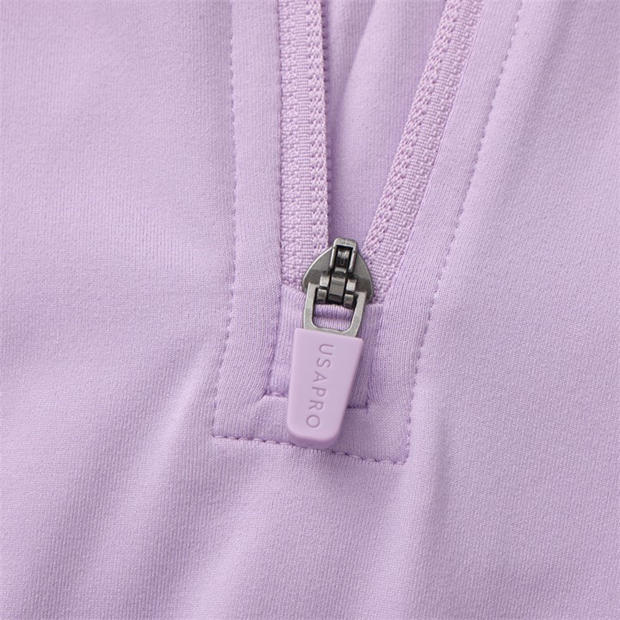 Lilac - USA Pro - 1/4 Zip Junior
