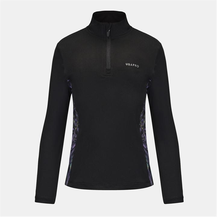 Usa Pro Girls  1/4 Zip  in Size 13 - 14 Years, Sports Direct