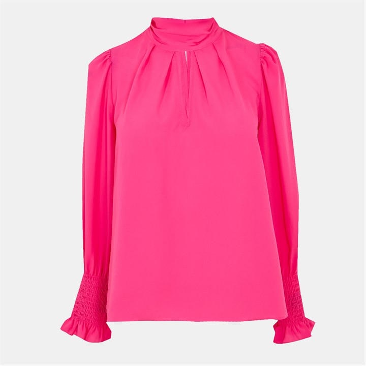 French Connection Women's Pink Crepe Blouse in Size 16, Sports Direct