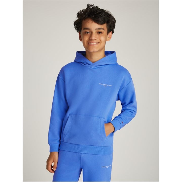 Tommy Hilfiger  Kids Blue 1985 Mini Corp Logo Hoodie  in Size 3 - 4 Years, Sports Direct