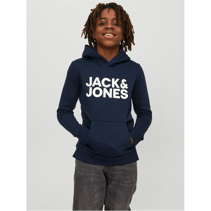 Jack And Jones Boys Blue Kids' Bradley Hoodie in Size 9 - 10 Years, Sports Direct