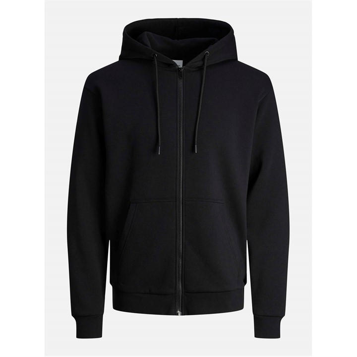 Jack And Jones Men's Black Bradley Zip Hoodie in Size L, Sports Direct