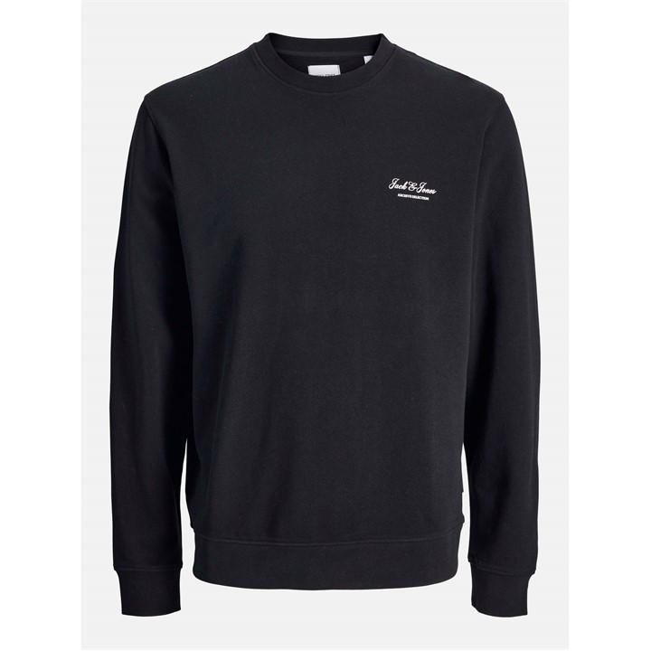 Jack And Jones Men's Black Archive Graphic Zip Hoodie in Size 4XL, Sports Direct