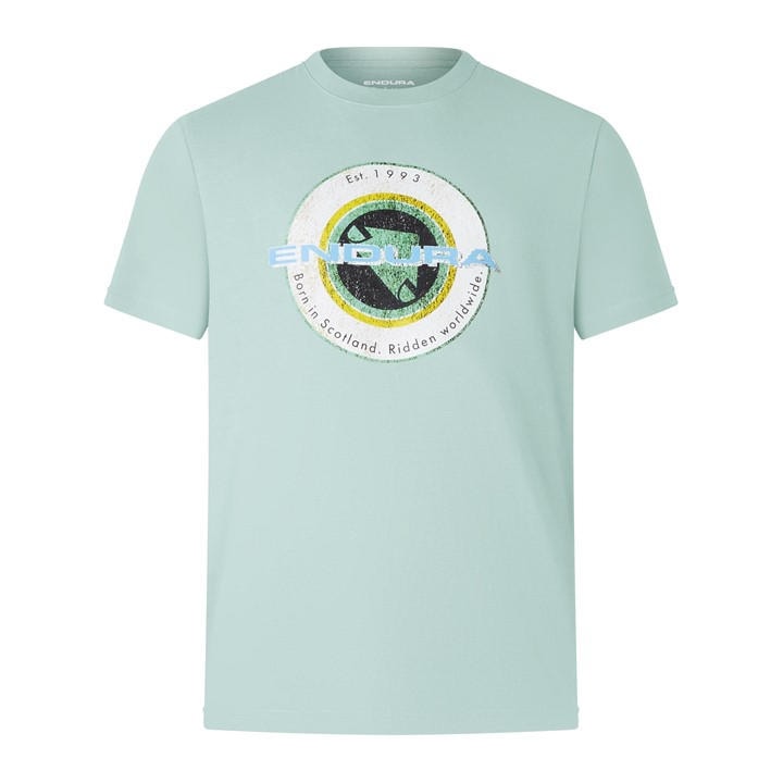 Endura Men's Green Graphic Lifestyle T-Shirt in Size XL, Sports Direct