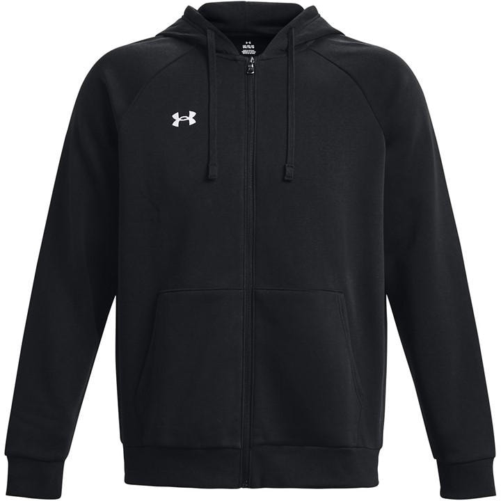 Under Armour Men's Black Ua Rival Fleece Full-Zip Hoodie in Size 2XL, Sports Direct