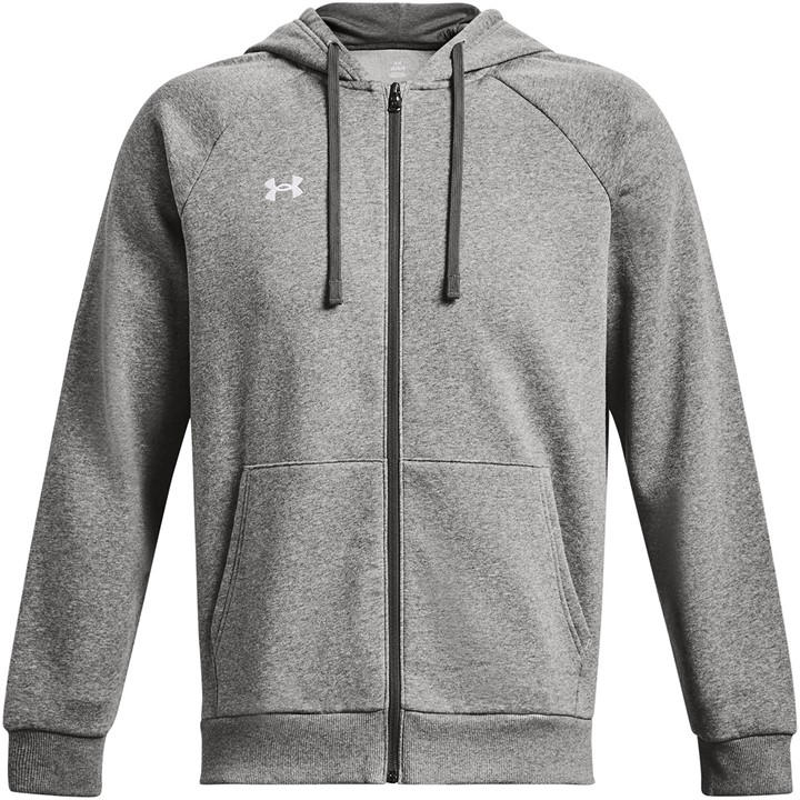 Under Armour Men's Grey Ua Rival Fleece Full-Zip Hoodie in Size M, Sports Direct
