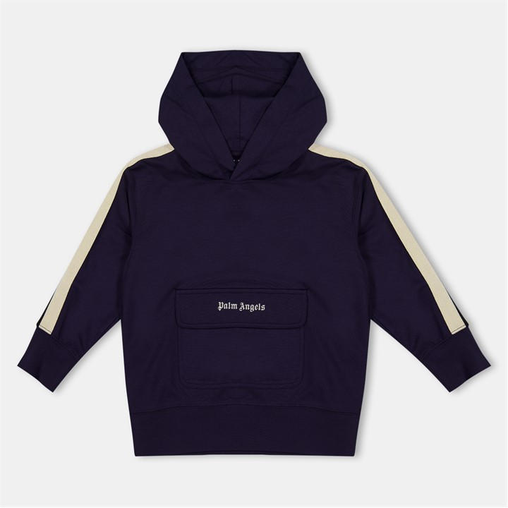 Palm Angels  Kids Blue ' Logo Pull Over Hoodie in Size 14 - 16 Years, Sports Direct
