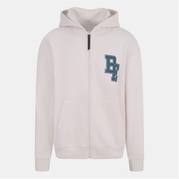 Bone - Blank Essentials - Men's Collegiate Zip Through Hoodie