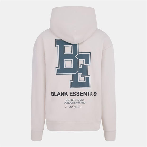 Bone - Blank Essentials - Men's Collegiate Zip Through Hoodie
