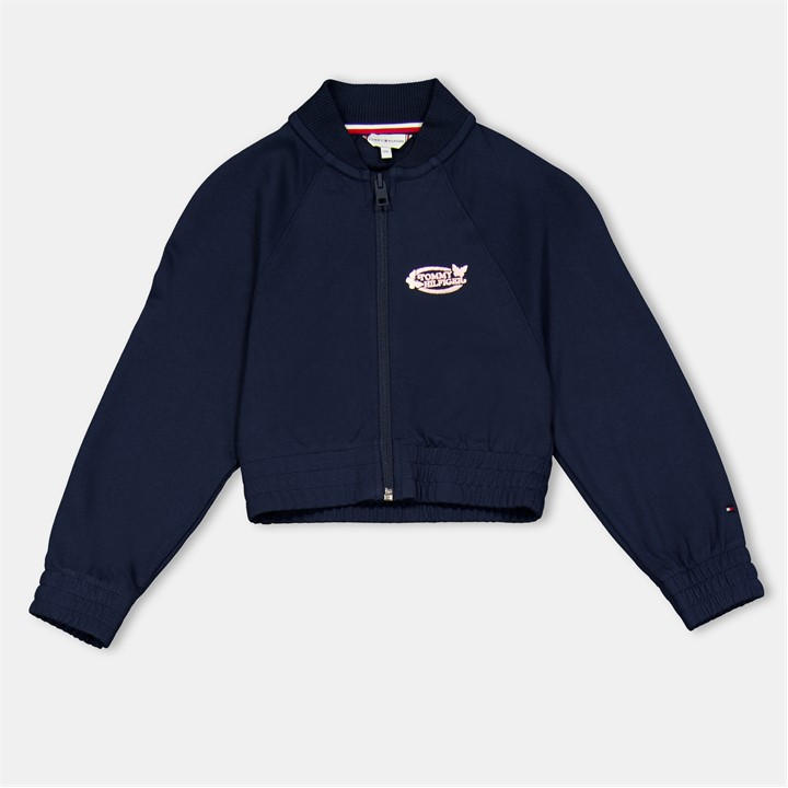 Tommy Hilfiger Girls Blue Kids' Full Zip Fleece in Size 9 - 10 Years, Sports Direct