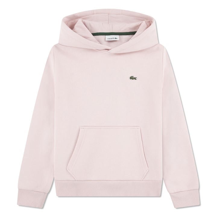 Lacoste Girls Pink Kids' Overhead Hoodie in Size 16 Years, Sports Direct