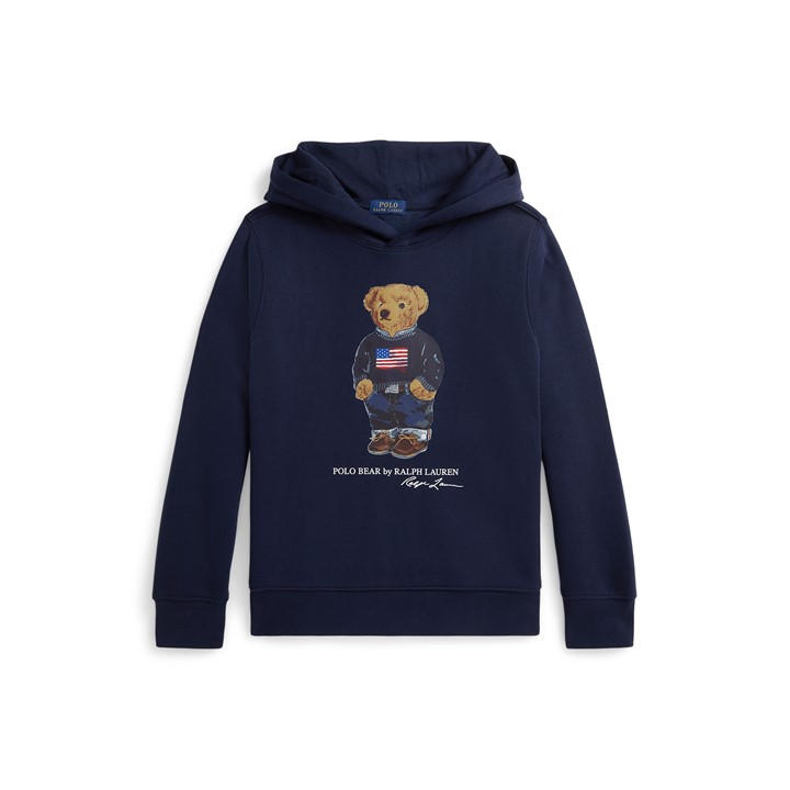 Polo Ralph Lauren Boys Blue Kids' Bear Overhead Hoodie in Size 3 - 4 Years, Sports Direct
