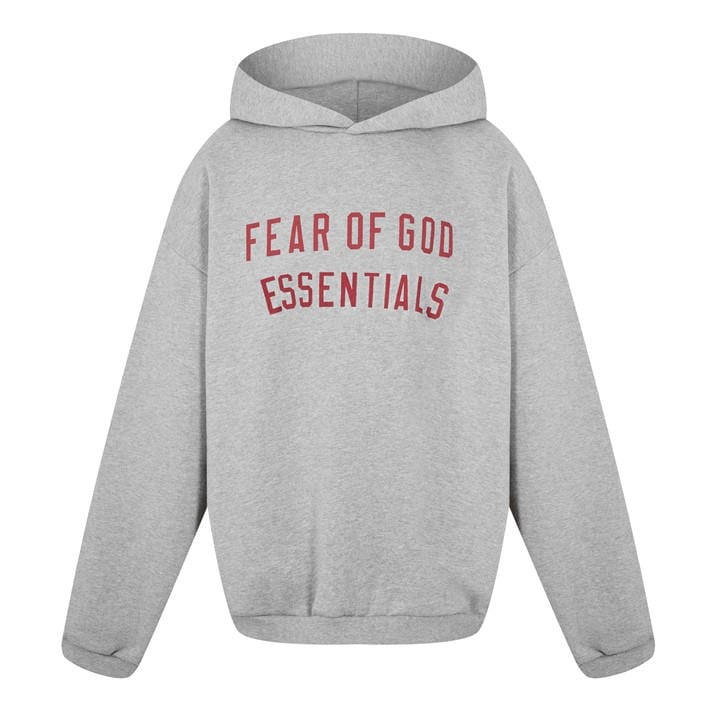 Fear Of God Essentials Men's Grey Fleece Hoodie in Size 2XL, Sports Direct