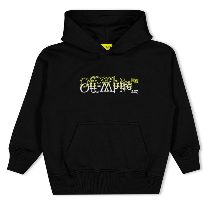 Off White  Kids Black ' Overhead Hoodie in Size 14 - 16 Years, Sports Direct