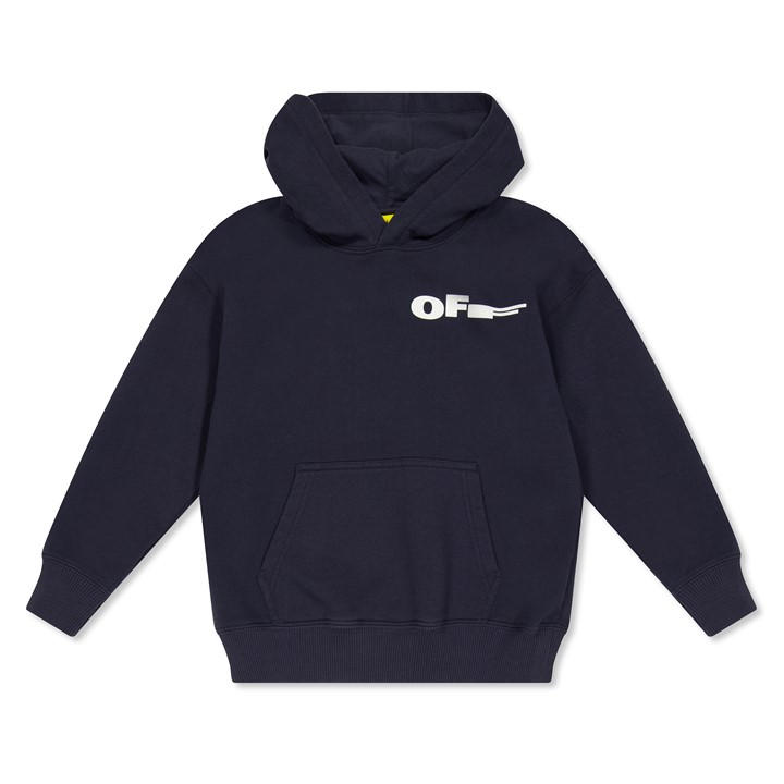 Off White  Kids Blue ' Pull Over Hoodie in Size 9 - 10 Years, Sports Direct