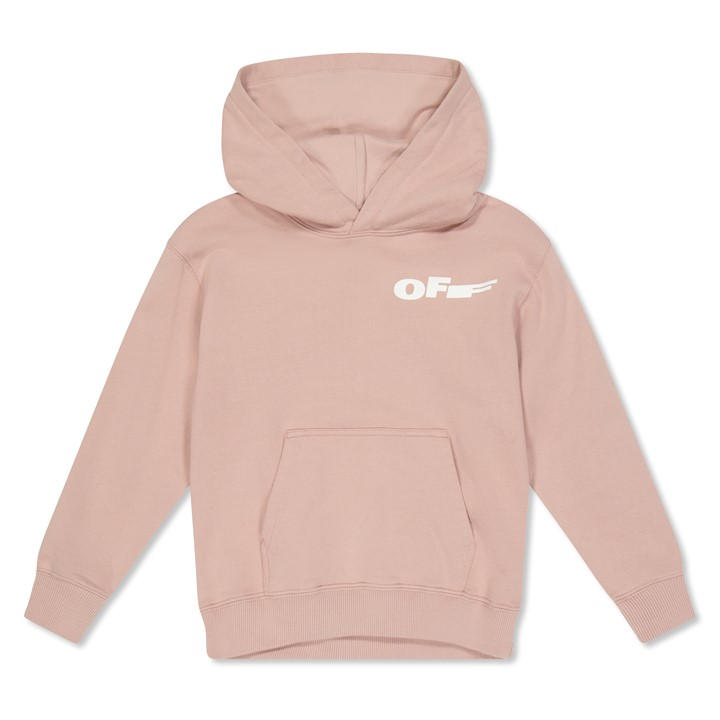 Off White Girls Pink Kids' Pull Over Hoodie in Size 8 - 9 Years, Sports Direct