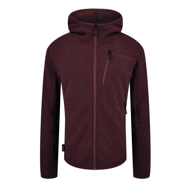 Fohn Men' Red Polartec Thermal Tech Fleece Zip Hoodie in Size S, Sports Direct