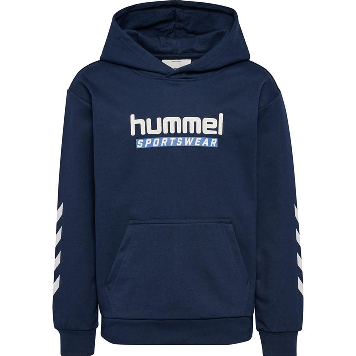 Hummel Boys Blue Logo Hoodie  in Size 9 - 10 Years, Sports Direct