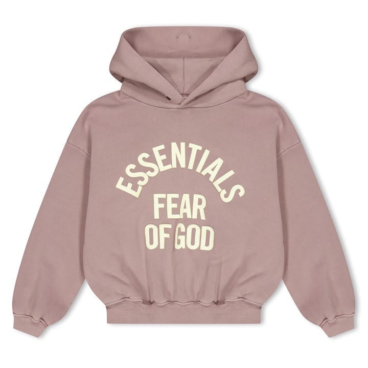Fear Of God Essentials  Kids Purple ' Overhead Hoodie in Size 8 - 9 Years, Sports Direct