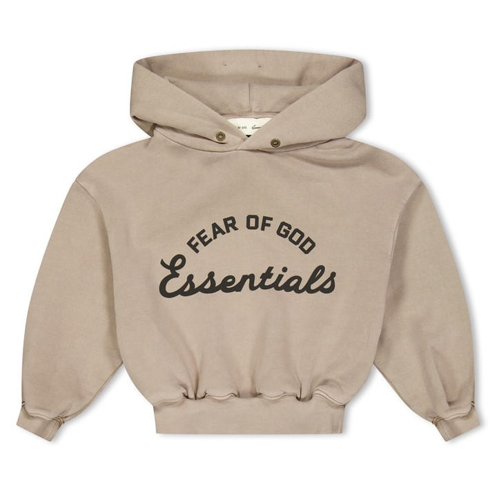 Fear Of God Essentials  Kids Grey ' Overhead Hoodie in Size 9 - 10 Years, Sports Direct