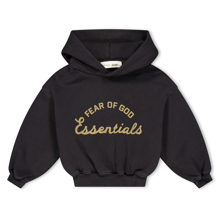 Fear Of God Essentials  Kids Black ' Overhead Hoodie in Size 9 - 10 Years, Sports Direct