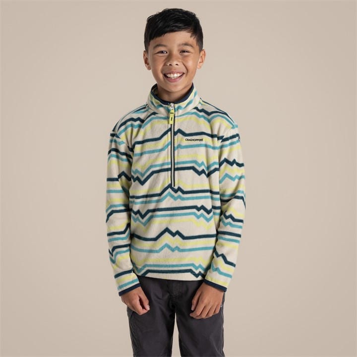 Craghoppers  Kids Green ' Bachas Quarter Zip Fleece in Size 11 - 12 Years, Sports Direct