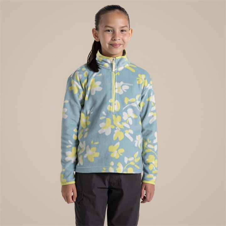 Craghoppers  Kids Blue ' Bachas Quarter Zip Fleece in Size 11 - 12 Years, Sports Direct