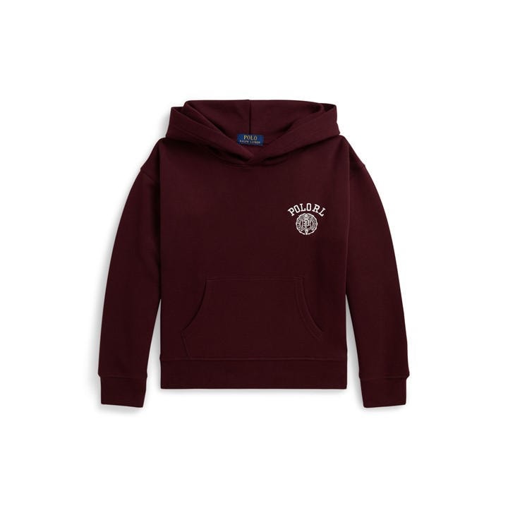 Polo Ralph Lauren Boys Red Kids' Varsity Over The Head Hoodie in Size 8 - 9 Years, Sports Direct