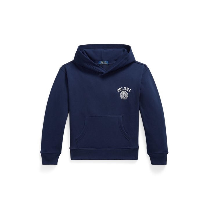 Polo Ralph Lauren Boys Blue Kids' Varsity Over The Head Hoodie in Size 14 - 16 Years, Sports Direct