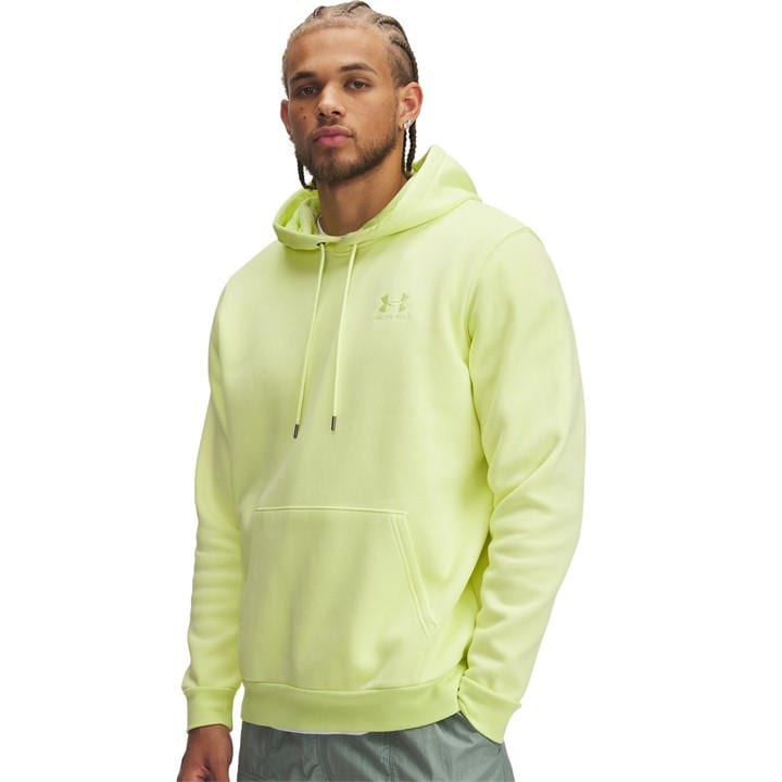 Under Armour Men's Yellow Icon Fleece Hoodie in Size L, Sports Direct
