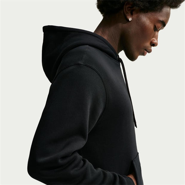 Black/Blk/Metal - Nike - Sportswear Club Fleece Pullover Hoodie Mens