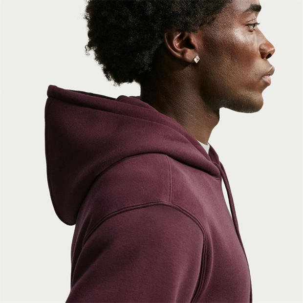 Burgundy Crush - Nike - Sportswear Club Fleece Pullover Hoodie Mens