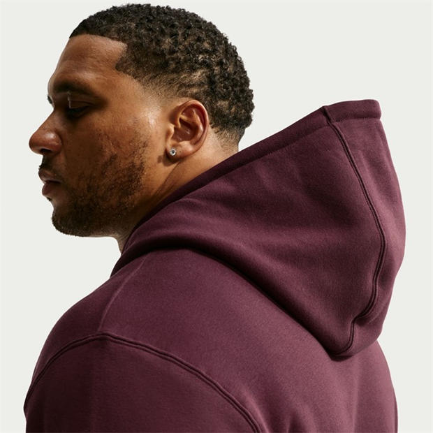Burgundy Crush - Nike - Sportswear Club Fleece Pullover Hoodie Mens