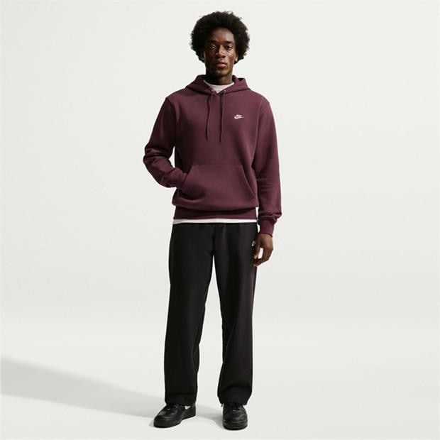Burgundy Crush - Nike - Sportswear Club Fleece Pullover Hoodie Mens
