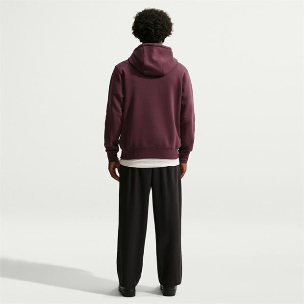 Burgundy Crush - Nike - Sportswear Club Fleece Pullover Hoodie Mens