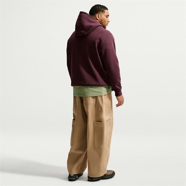 Burgundy Crush - Nike - Sportswear Club Fleece Pullover Hoodie Mens