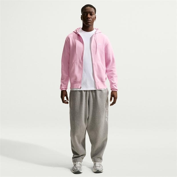 Pink Foam - Nike - Sportswear Club Fleece Men's Full-Zip Hoodie