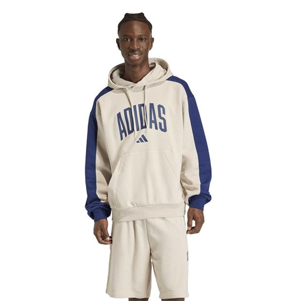 alumina/blue - adidas - Men's Collegiate Over The Head Hoodie