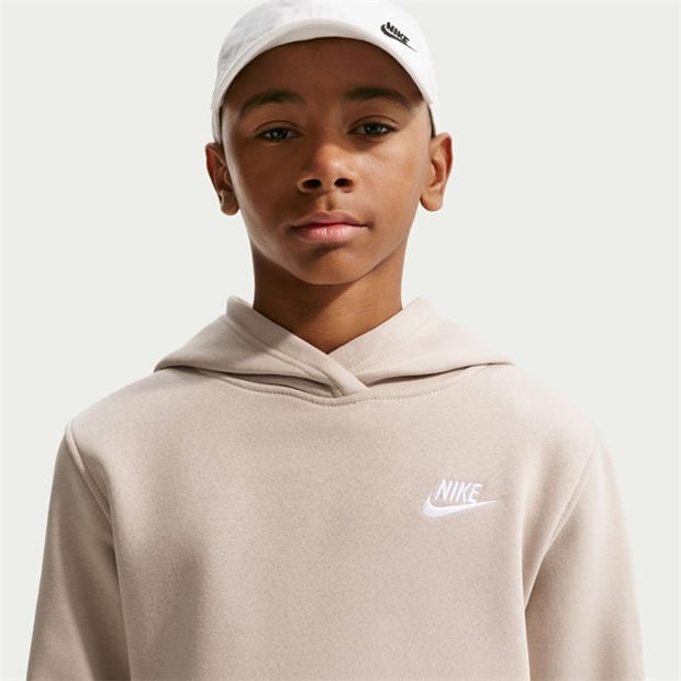 Cream - Nike - Sportswear Club Pullover Hoodie Junior Boys