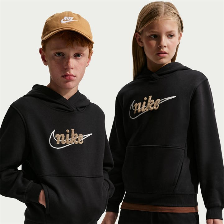 Nike  Kids Black K Nsw Clb Flc H in Size 13 - 14 Years, Sports Direct