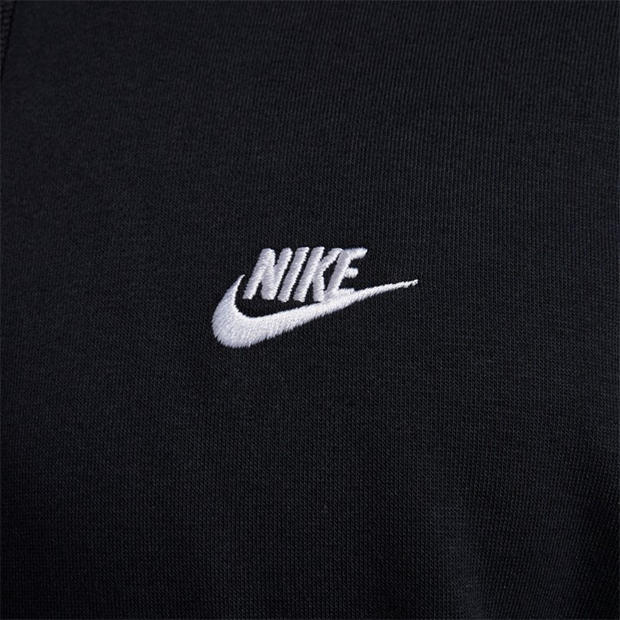 Black/Black - Nike - Men's Club Overhead Hoodie