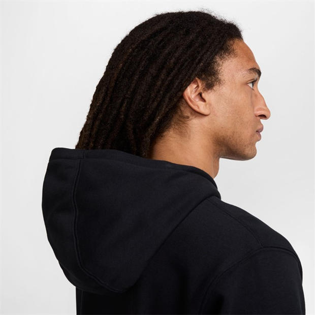 Black/Black - Nike - Men's Club Overhead Hoodie