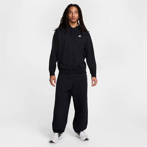 Black/Black - Nike - Men's Club Overhead Hoodie