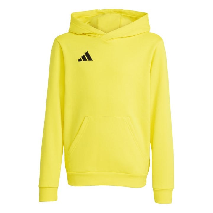 Adidas Unisex Kids Yellow Ent22 Hoodie Juniors Size 9