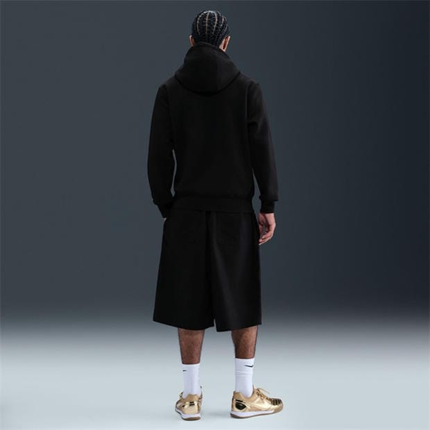 Black/Gold - Nike - Men's Club Pull Over Graphic Hoodie